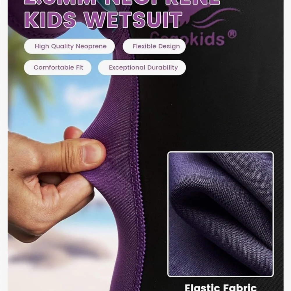 GOGO Kids Neoprene Swim Wetsuit - Picture 7 of 10